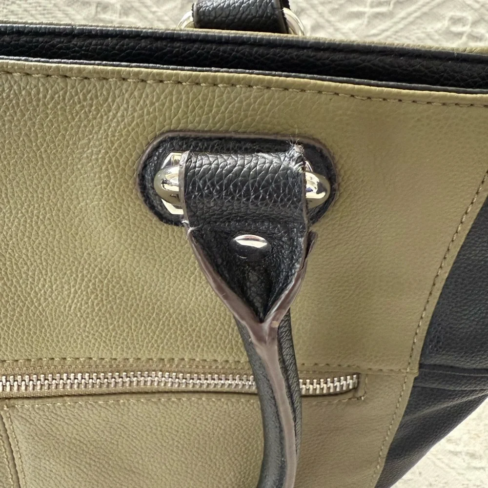 Tignanello Olive and Black Women's Tote Bag - Picture 6 of 9